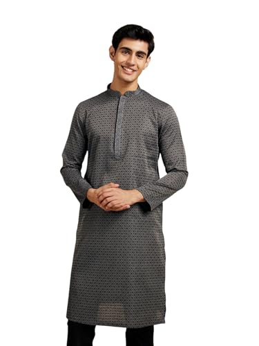 Image of DIWAS BY MANYAVAR Men's Art Silk Printed Kurta (1pc)