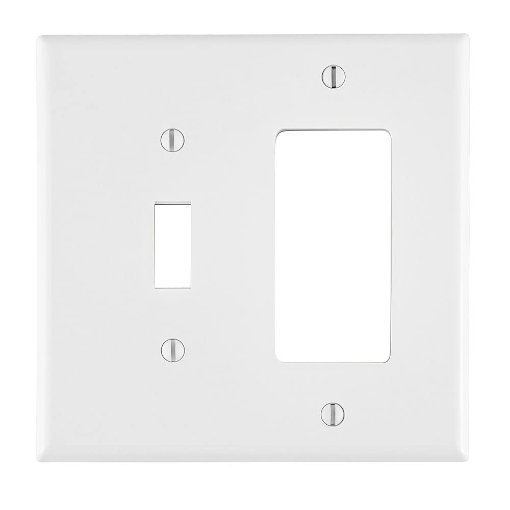 Placa Leviton PJ126-W para cubrir imperfecciones de pared blanca pack de 25