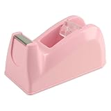 SHOIKOM Desktop Office Tape Dispenser – Cute Tape Dispenser for Office, Home&School, Perfect Companion for Desk, Featuring Antiskid Base Design - Macaron Pink