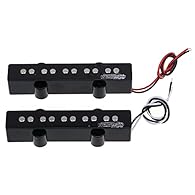 Genuine Wilkinson M-series parts, made in China, with new "Vari-Gauss" technology: Bass frequencies keep their deep growl while the treble sounds are smoother but still defined. Good replacement for 5-string Jazz bass, neck & bridge position 60's mel...