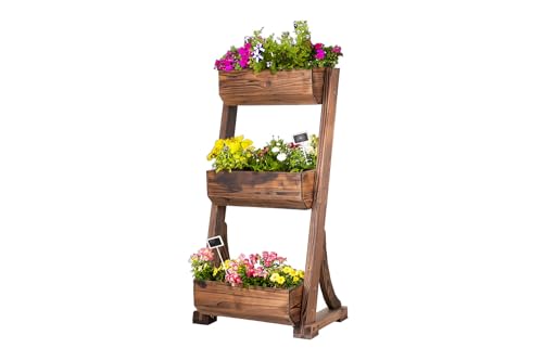 empasa Vertikales Hochbeet 'RAISE 3' Blumenkasten Pflanzkübel Frühbeet...