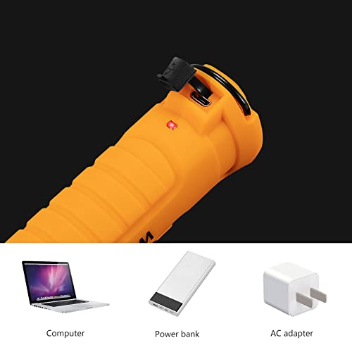 LED Rechargeable Flashlights Work Lights, COB Cordless Magnetic Worklight,5 Modes Portable Inspection Light for Mechanics,Automotive tools,Car Repair and Garage(2 Pack)