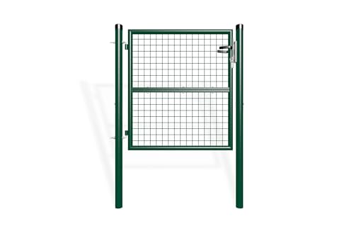 Casanoov Portillon Grillage OLGA 1x1 m Vert Mousse – Portillon Jardin avec Poteaux Ronds Inclus – Acier Galvanisé – Solide Résistant Intempéries...