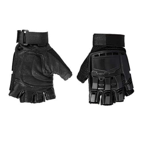 LALADEFIEE Guantes de Ciclismo Dedo Cuero Transpirable y Antichoque Antideslizantes para para Ciclismo Senderismo y Deportes al Aire