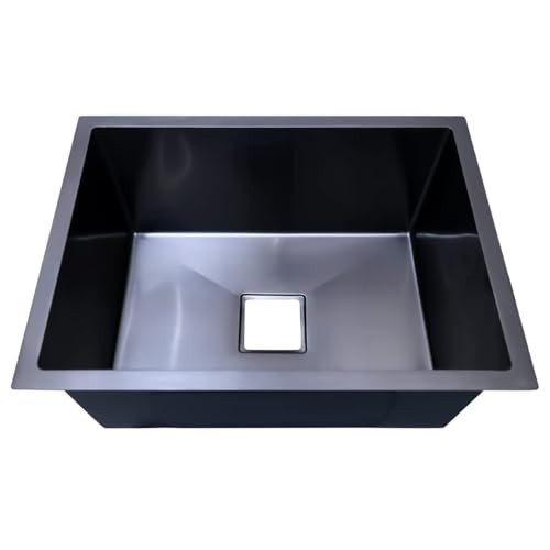 Image of 304 Grade Stainless Steel Single Bowl Handmade Kitchen Sink (24 inch x 10 inch x 18 inch)