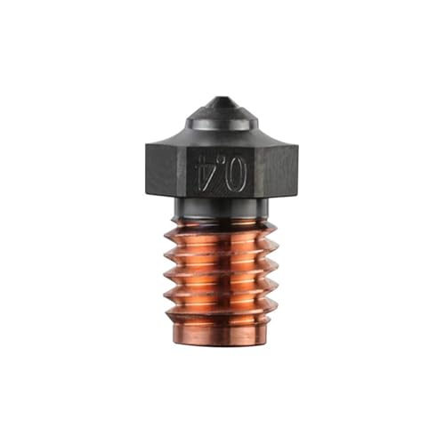 Silicon Carbide Nozzle for 3D Printers | M6 Threaded High-Temperature Nozzle | Long-Lasting Hotend Component | Compatible With P
