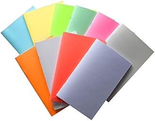Blank Books for Homeschool, use for Writing, Drawing, Sketching - 10-Pack Colorful Unlined Blank Notebooks, Journals, Make your own comic book, Create diary.