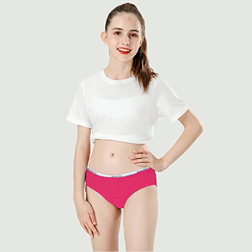 Demifill Teen Girls Underwear Cotton Briefs Panties For Teens Pack Of 6 Size 12-14Years #TOP1