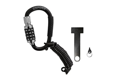 Oxford Products LidLock Combination Carabiner Helmet Lock