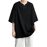 [Anzn] tシャツ メンズ 半袖 大きいサイズ 無地 ラウンドカット おしゃれ ゆったり 夏服 メンズ tシャツ 通気性 柔らかい 快適 肌着 カットソー hei-XL