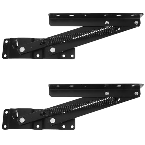 Bisagra elevadora abatible ABOOFAN de hierro negro con resorte para mesa 2