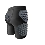 Dinchaakuarry Pantalón Corto Acolchado de Caderas - Pantalones Cortos de Compresión Transpirable | Pantalones Cortos acolchados de Protección del Coccix para Jóvenes y Niños