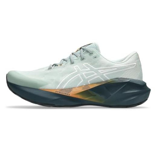 ASICS Novablast 5 Tr Tênis masculino, Banho natural/pedra de líquen, 40