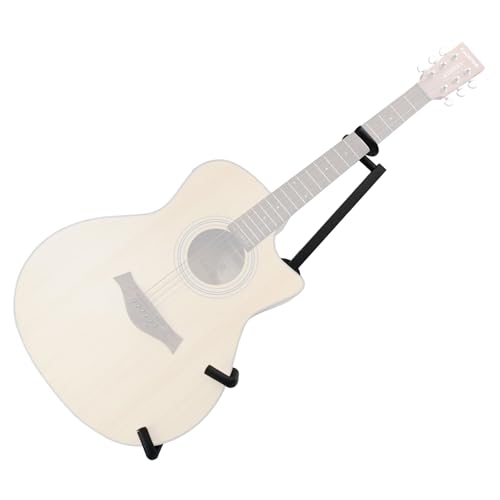 Image of Kadence WM-KG8A Home Series Guitar Wall Mount | 180 Degree Horizontal Display Hook | Foam-Padded Long Arm Hanger | Heavy-Duty Metal Build | for Acoustic, Electric & Bass Guitar | Black