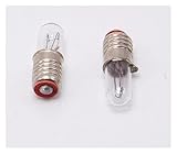 QINGKONG YFlifangting 20pcs/lot Mini Indicator Light Bulb E5 6.3V 12V 24V 0.1A Small Bulb Signal Lamp Bead Miniature Bulb (Wattage : 24V)