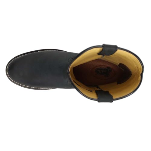 Justin Men’s Braswell 10" Roper Boot – Full Grain Leather Western Boots with Round Toe, Unit Block Heel, Leather Outsole, and Cushioned Insole4