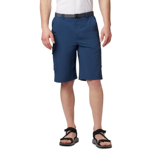 Image of Columbia Men's Regular Fit Shorts (AM4723 Cypress Heather Camo Print 40)