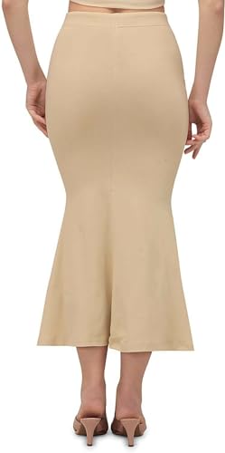 Image of Women's Perfect Curvy Look Saree Shapewear (Fish Baby Pink 2XL S90)