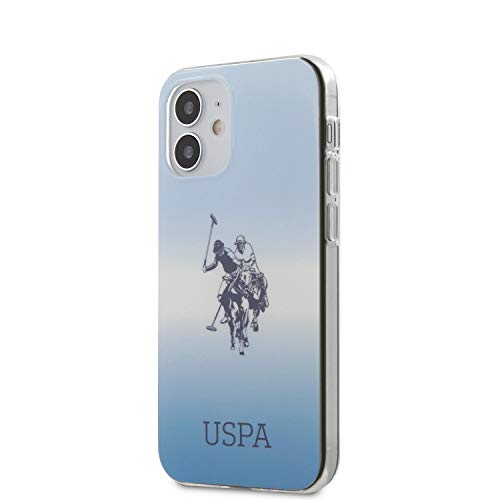 US Polo USHCP12SPCDGBL Gradient Collection Coque pour iPhone 12 Mini 5,4" Bleu