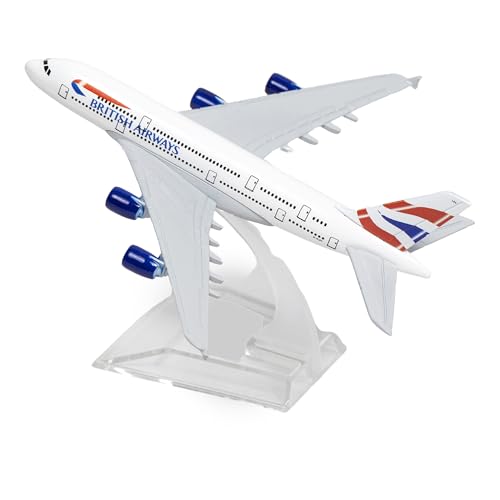 Image of British Diecast Aeroplane Scale Model only for Display, Size -16 cm-A80 (British Airways New)