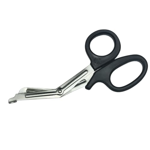 Prime Haven Medical Emergency Scissors Stainless Steel Trauma Shears with Black Handles 19cm for Nurses Doctors Paramedics EMT First Aid