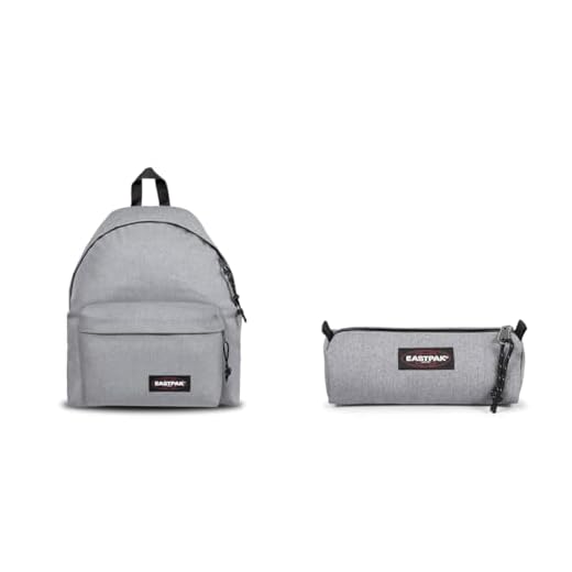 EASTPAK Sac Dos Padded 24L Authentic Sunday Grey & Benchmark Single Pencil Case One Size
