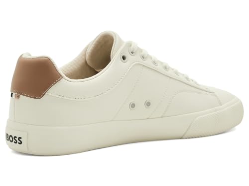 Image of BOSS Men's Aiden Logo Block Leather Low Top Sneakers