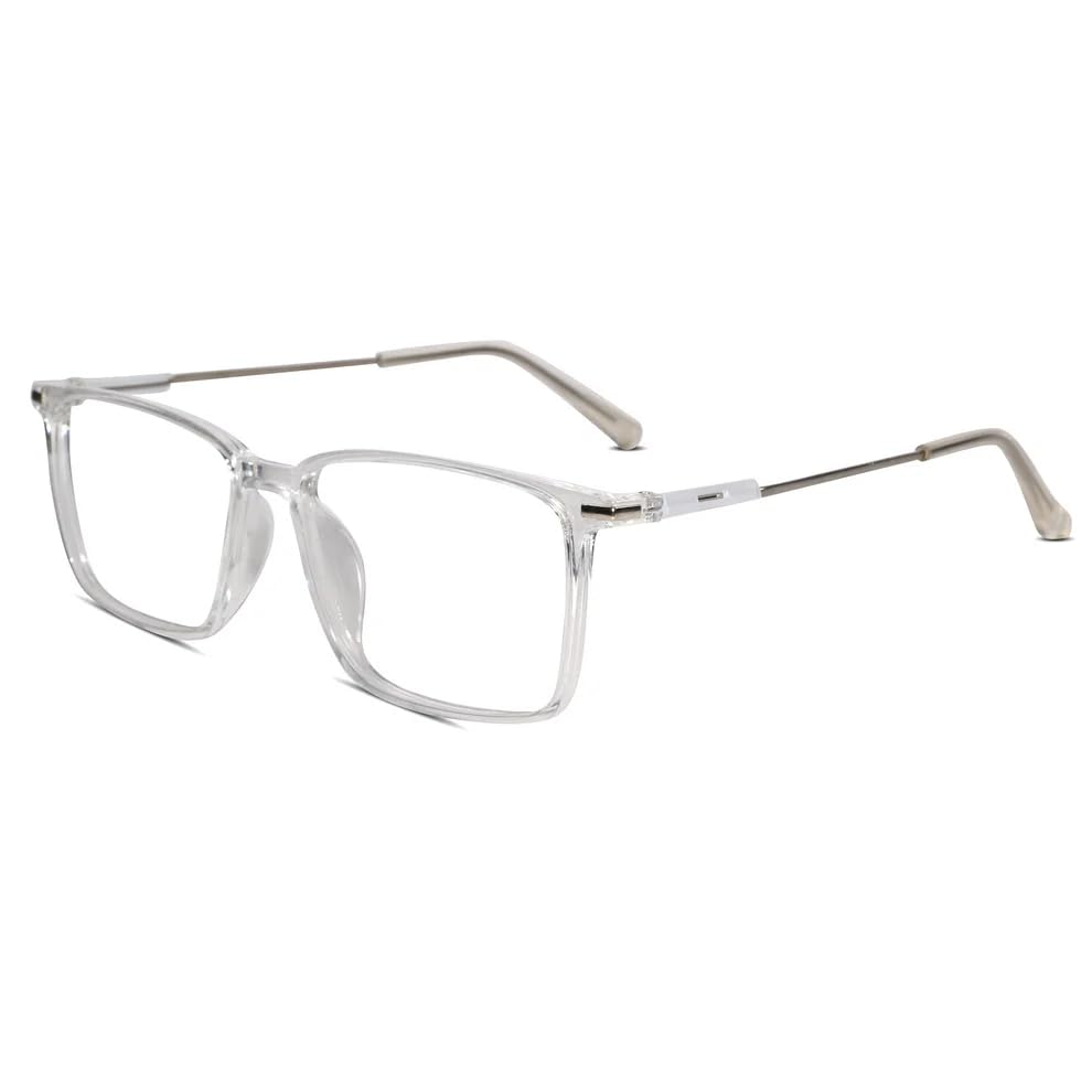 Image of LensKandy Rectangular Eyeglasses | Stylish Blue Light Blocking Computer Glasses for Men & Women | Lightweight Frame for Office & Daily Use | Zero Power Eyeglasses For Eye Protection