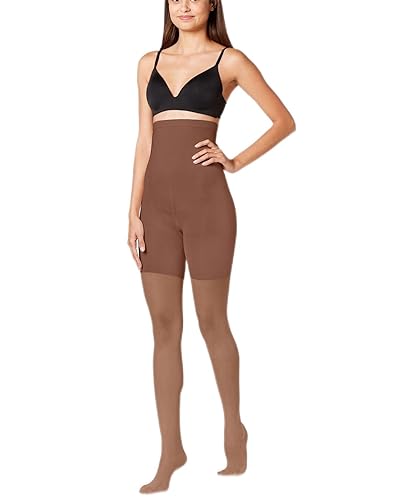 Image of SPANXshape High-Waisted Mid-Thigh Sheers - Comfortable Tummy Control Shapewear - Sheer Pantyhose - No Visible Panty Lines