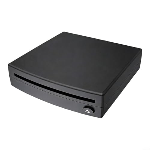 Sileduove Reproductor de CD externo portátil para coche con USB para reproducción de música sin pérdidas, unidad de audio compacta ABS DVD y reproducción, fácil instalación para sistema estéreo del