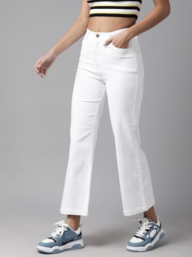 Image of GUTI Womens High Rise Crop Length Jeans()