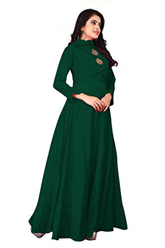 Image of DHRUVI TRENDZ Women's Cotton Regular Fit Kurta