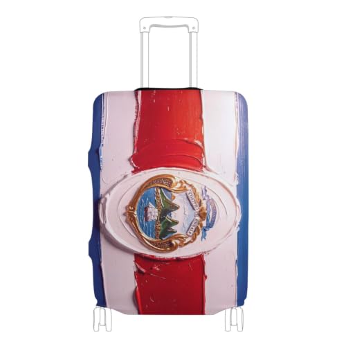 Housse de bagage voyage élastique bleu rouge drapeau du Costa Rica XL