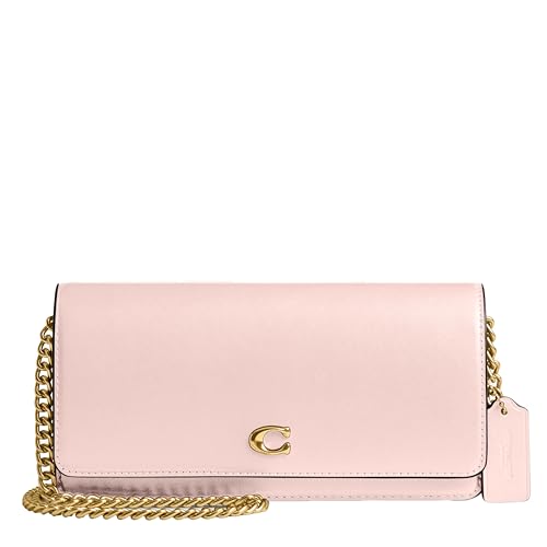 Coach Women's Evie Long Wallet with Chain Bi-Fold, Blush, One Size