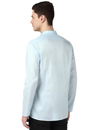 Image of Peter England Men Cotton Regular Fit Everyday Festive Solid Short Kurta