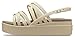 Crocs Women's Brooklyn Low Strappy Wedges, Bone, 11 Women