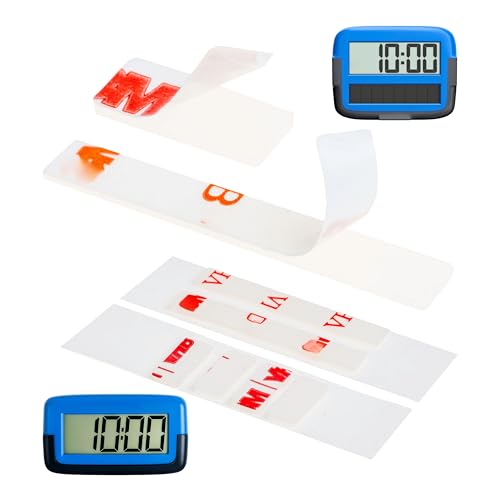 Ersatz Klebepads Set 2 Sets kompatibel mit Needit Park Micro elektronische Parkscheibe doppelseitiger Spezialkleber für Windschutzscheibe Kleber Pads Parkuhr Klebesticker Glas Kit Parking Disc