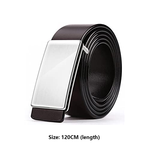 Sress Belts Belt Men's Smooth Buckle Youth Trouser Belt Men's Casual Simple Smooth Belt Gift for Boyfriend Casual Belts2