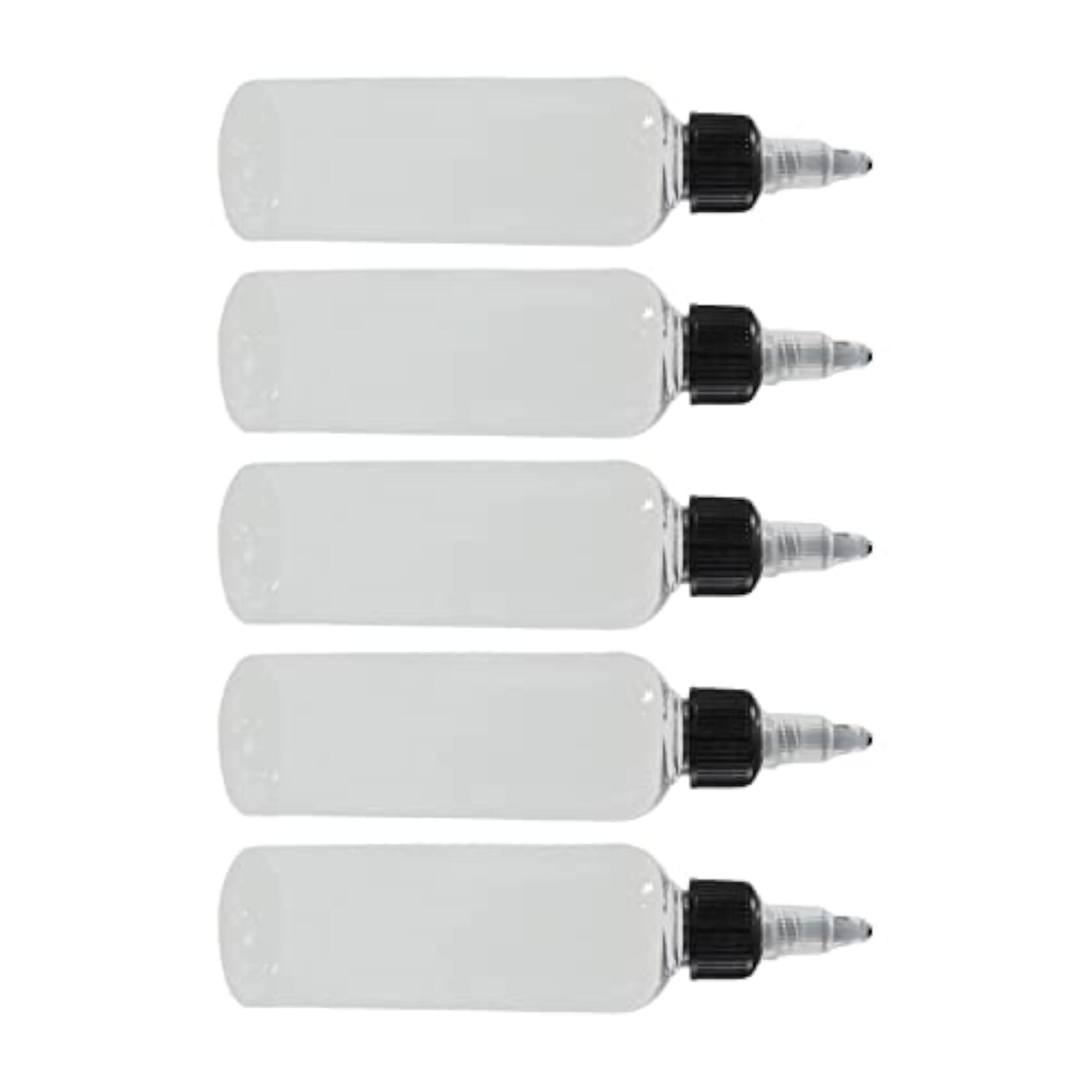 4X5Pcs Paint Empty Bottle Pointed Leak Squirt for Ink Glue Dressing 100Ml