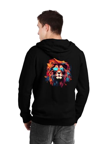 Image of fanideaz Mens Cotton Graphic Printed Zipper Hoodie for Men