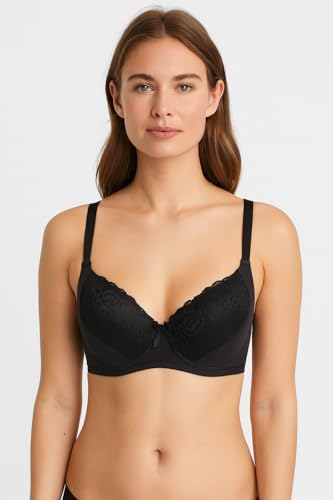 Image of Viola's Secret 6 Pack of Color Print T-Shirt Bras B Cup C Cup and D Cup