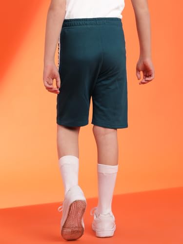 Image of Li'l Tomatoes Boys 100% Looper Cotton Shorts | Summer Casual Wear | Printed Elastic Waist Sports Shorts | Soft & Breathable Kids Wear | 9-16 Years