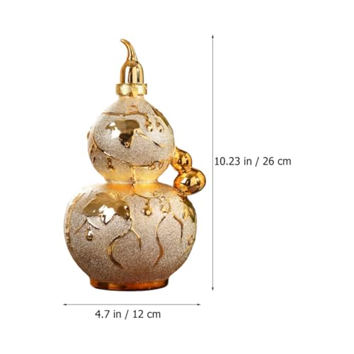 Botella de cerámica tipo calabaza ideal para ambientación del hogar y decoración de mesas 3