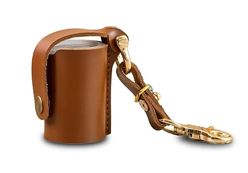 Leather 35mm Film Case Keychain, 35mm Film Holder Film Canisters with Caps for Film Photography &