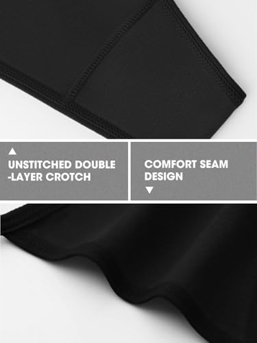 Image of sosusu Cotton Underwear G-string Thong for Women Micro Sexy Ladies Panties Comfortable Stretch Low Rise 6 Pack