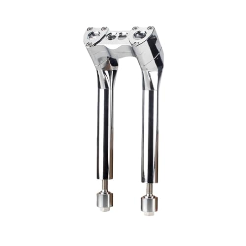 Rehausseurs serrage guidons moto 1-1/2" tirage vertical droit 11'' pour Bobber