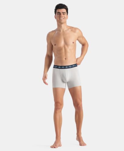 Image of Jockey NY16 Men Super Combed Cotton Elastane Stretch Solid Trunk with Ultrasoft Waistband (Pack of 2)