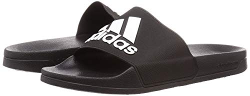 Chinelo Adidas Adilette Shower Preto Logo Branco (38/39)