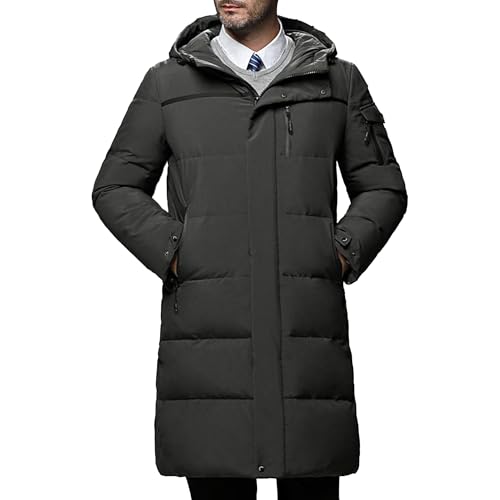 Abrigo grueso con capucha para hombre e inviernos fríos en la ciudad