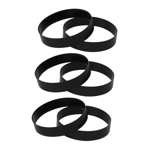 LALAFINA 6個 厚手製不沾卵焼きフライパン用調理リング型 耐錆性あり 便利な用ビスケット ケーキ 卵焼き成型器